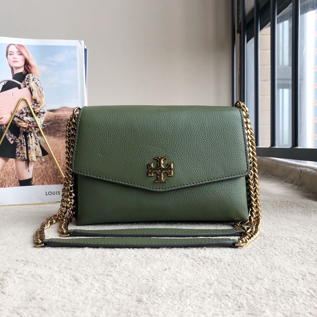[Instant/Same Day] Original TB 74643 cowhide lady shoulder bag cross-body bag chain bag  djb