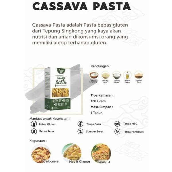 Ladang Lima Cassava Pasta Fusilli / Original 100 g / Mac &amp; Cheese 115 g / Makaroni MPASI Non MSG