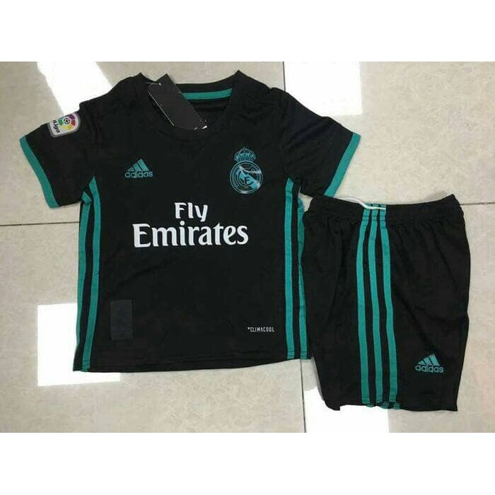 JERSEY BOLA ANAK/ KIDS REAL MADRID AWAY 2017-2018 GRADE ORI