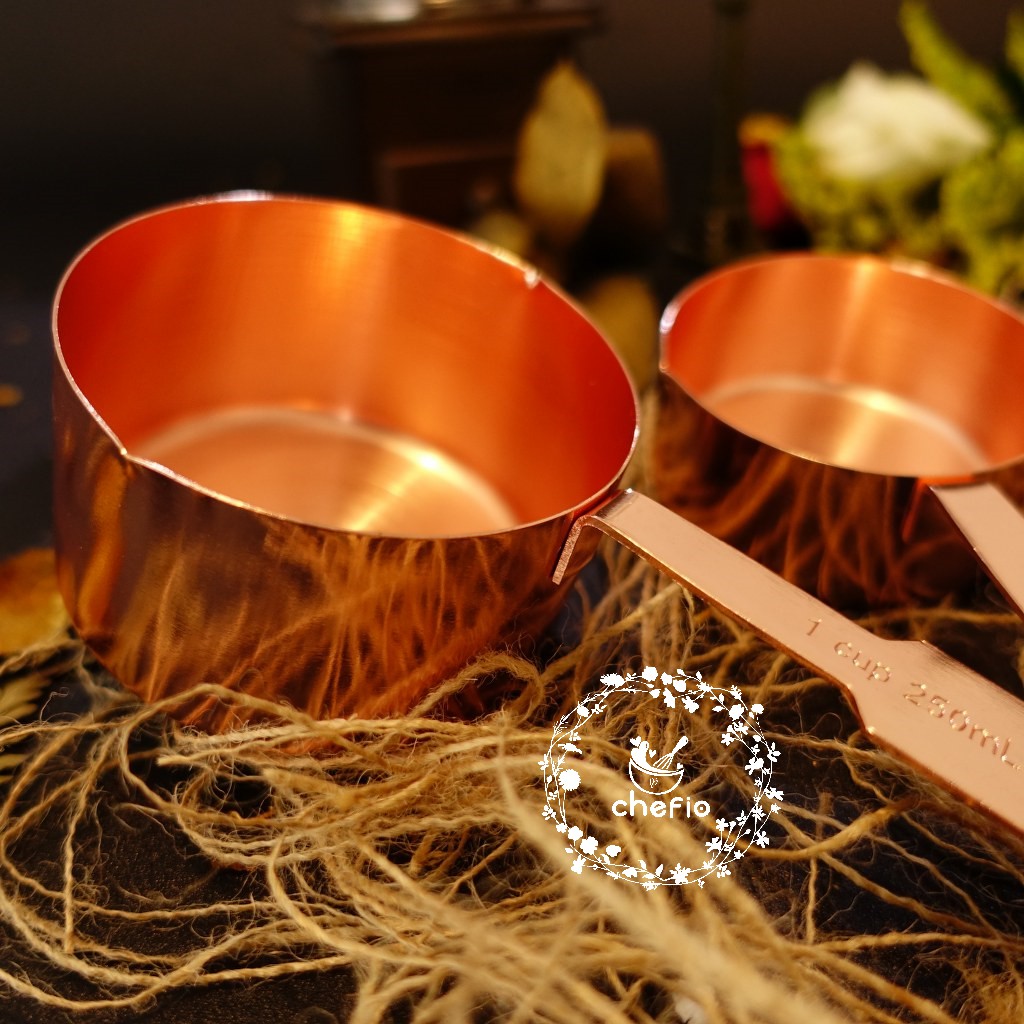 Chefio Sendok Takar Cup Rosegold / Takaran / Measuring Cup Size