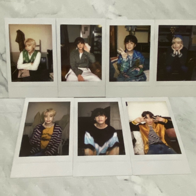 (2) BTS deco kit sharing polaroid photocard pc official rm jin suga jhope jimin v jungkook jk taehyu
