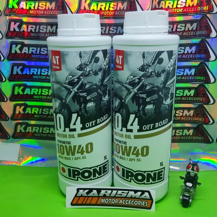 Oli Mesin Ipone 10.4 10W40 4T Synthetic Off Road / Oli Ipone 10.4 Off Road 10W40 For KLX CRF Dtracke