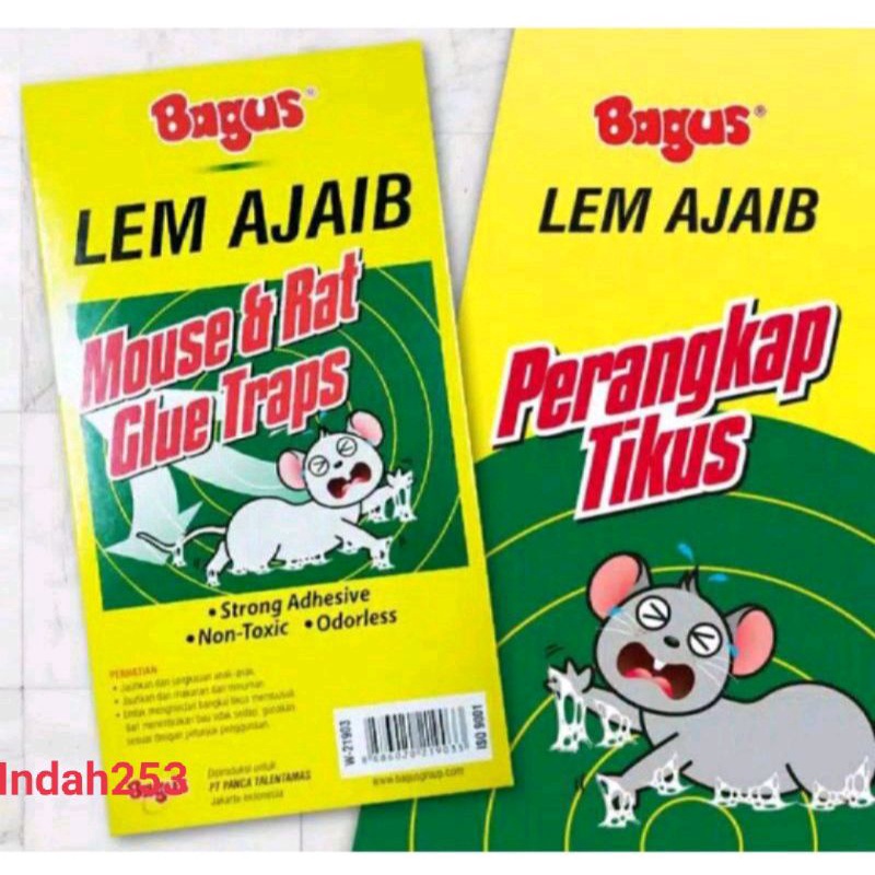 Lem Tikus papan Cap gajah dan Lem tikus Papan Bagus Super Ampuh