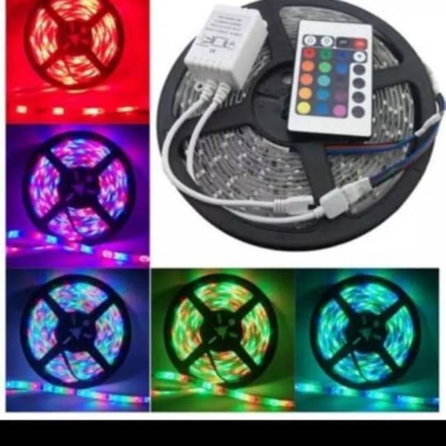 Led Strip RGB Warna Warni 5050 IP44 Remote Adaptor