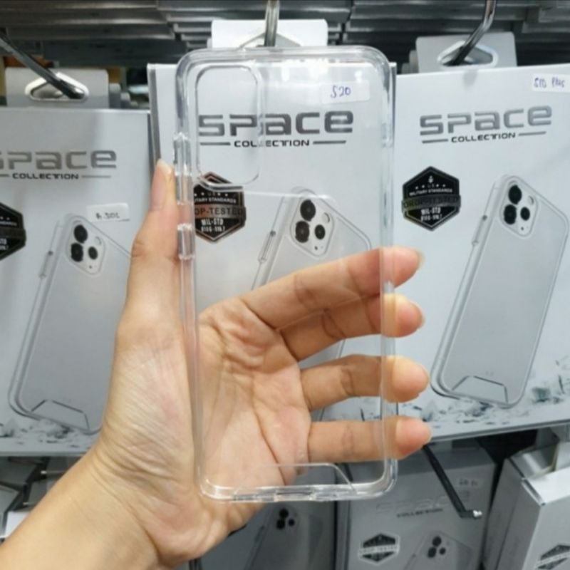 Samsung A51 A71 premium clear case space Military