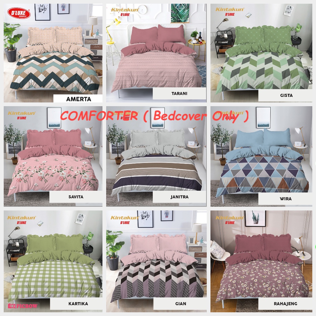 COMFORTER ( Bed Cover Only ) / Selimut Kintakun Uk. 180x200