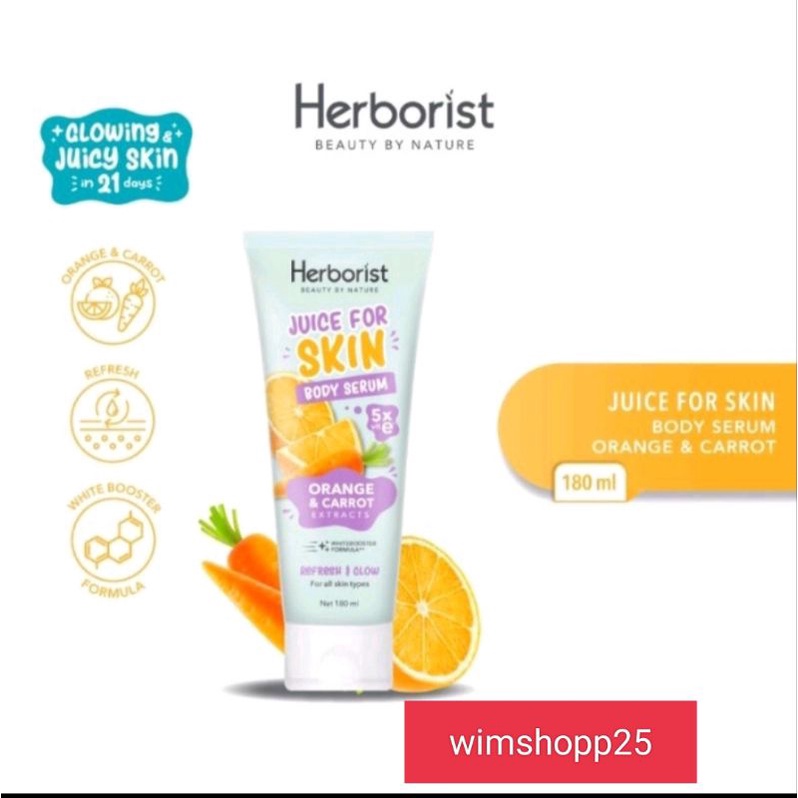 Herborist Juice for skin body serum 180ml original