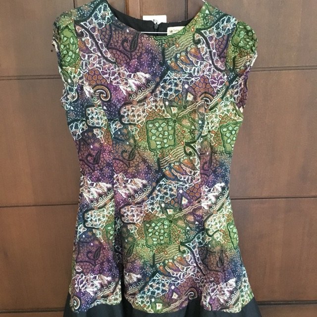 Dress batik branded BATIK FIRST preloved