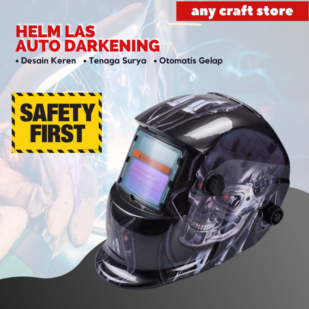 Helm Las Otomatis Auto Darkening | Shopee Indonesia