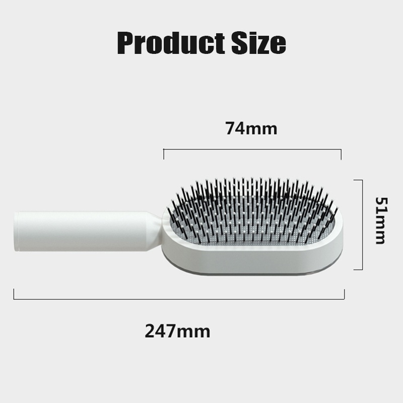 Sisir Pijat Kulit Kepala Air Cushion Anti Kusut Untuk Perawatan Rambut