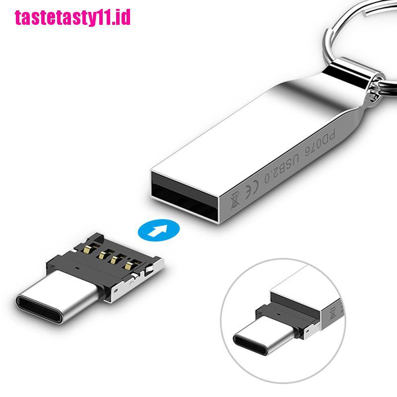 Adapter Konverter OTG USB-C 3.1 Tipe C Male Ke USB Female