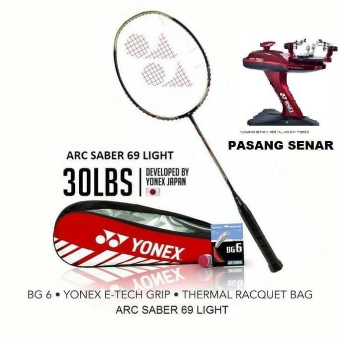 Yonex Arcsaber 69 Light Raket Badminton Original Terbaru