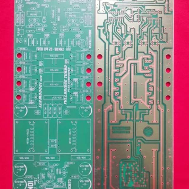 PCB Class D fullbridge 8 mosfet