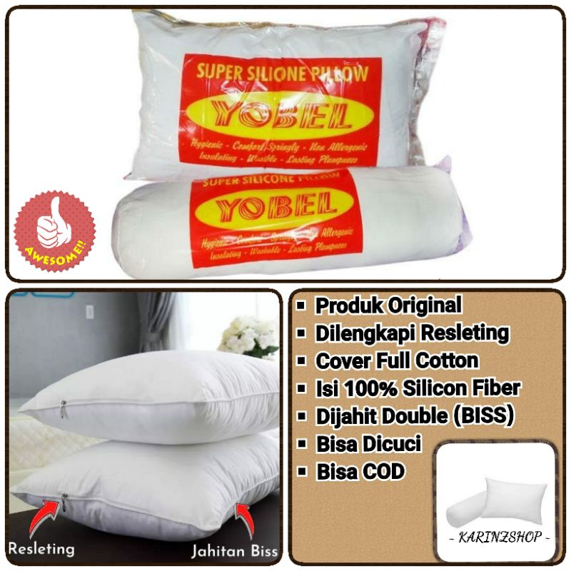 BANTAL KEPALA / Guling Tidur Hotel Silicon Fiber YOBEL (Soft Pillow)