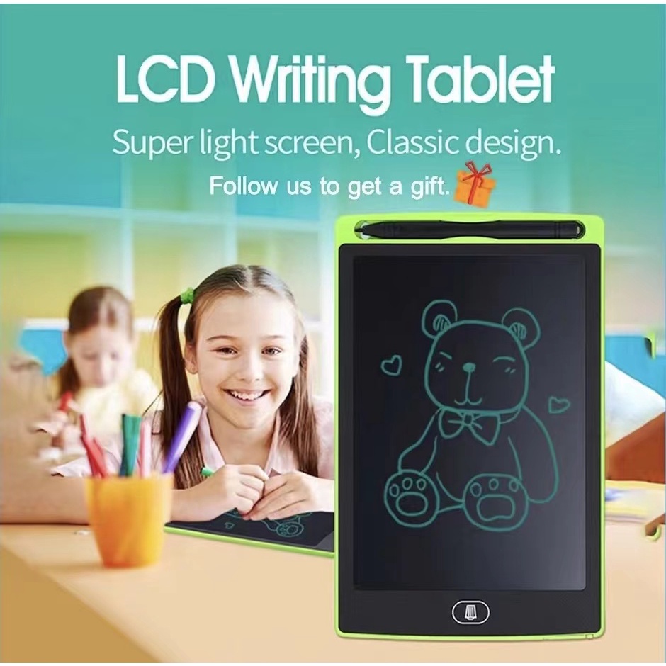 Mainan Tablet Papan Tulis Digital Elektronik Layar LCD 8.5inch Untuk Anak