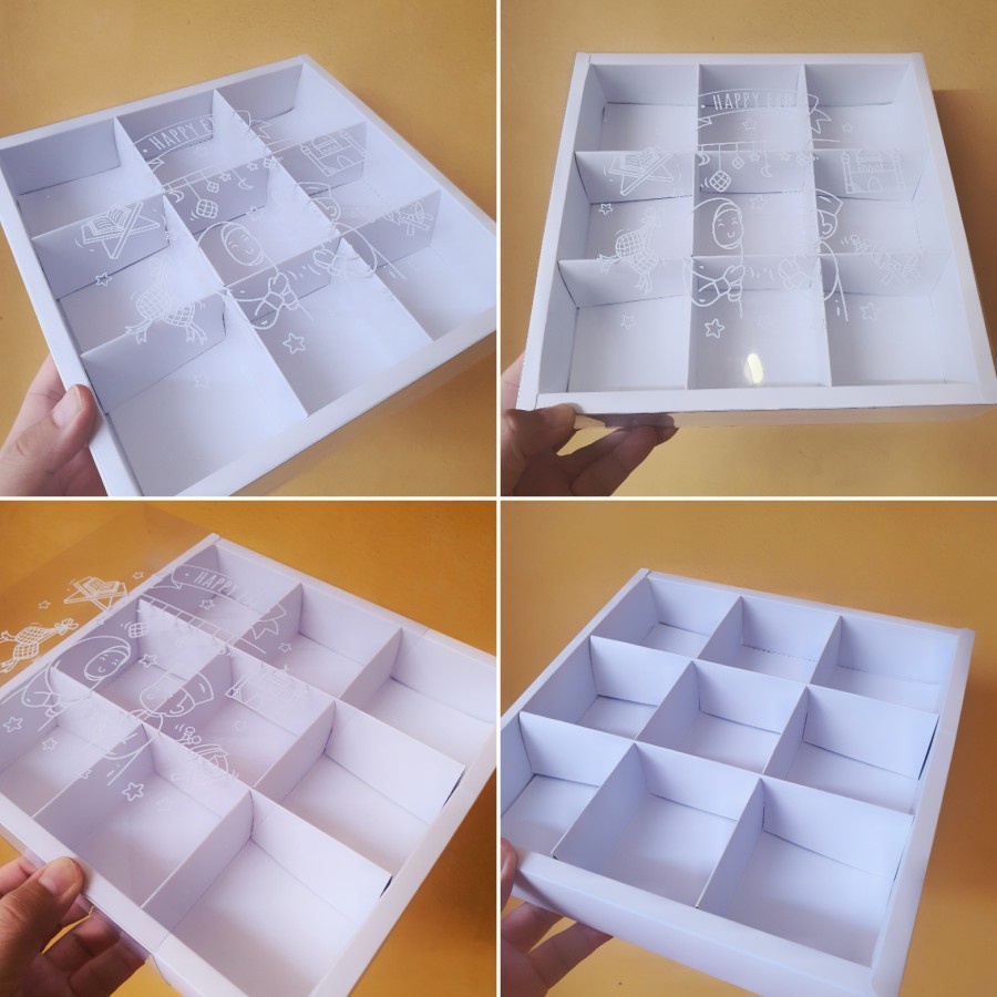 

Dus Mika Idul fitri eggtart sekat 9 hampers idul fitri box lebaran parcel kue kering packaging sekat lebaran kardus eid mubarak