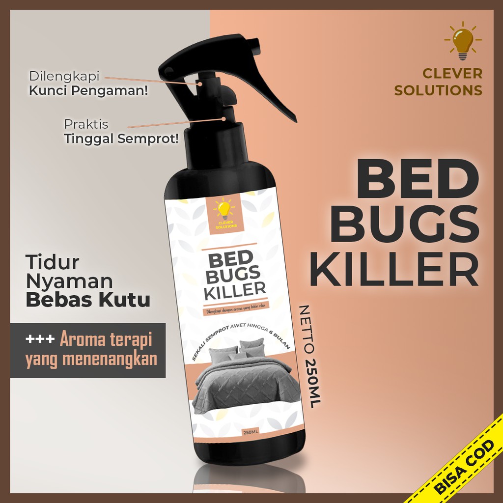 Obat Anti Kutu Kasur Bed Bugs Killer Pembasmi Tungau Kutu Busuk Kutu Kasur Sofa Karpet Ampuh 250 ML