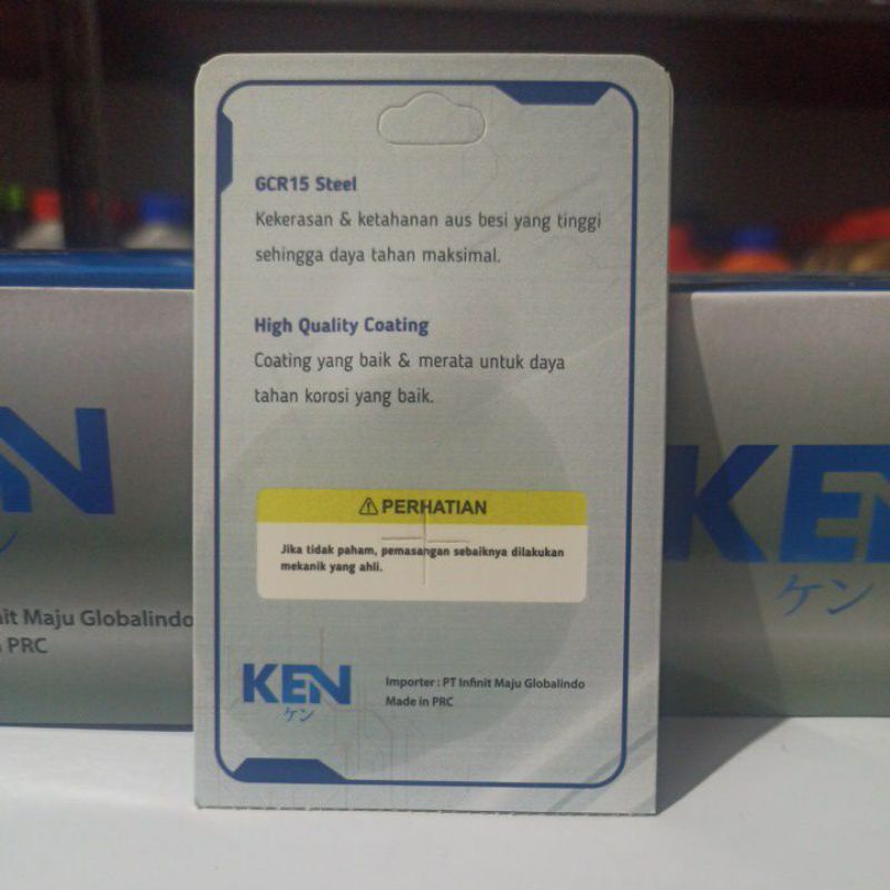 BEARING KEN 6201,6300,6301,6203,6004,6003,608,6205,6304,6204 KEMASAN PRESS