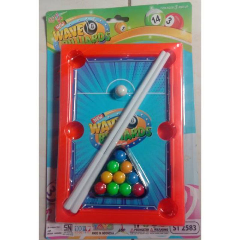 MAINAN BILLIARD SET / MAINAN BOLA SODOK WAVE BILLIARD 2583