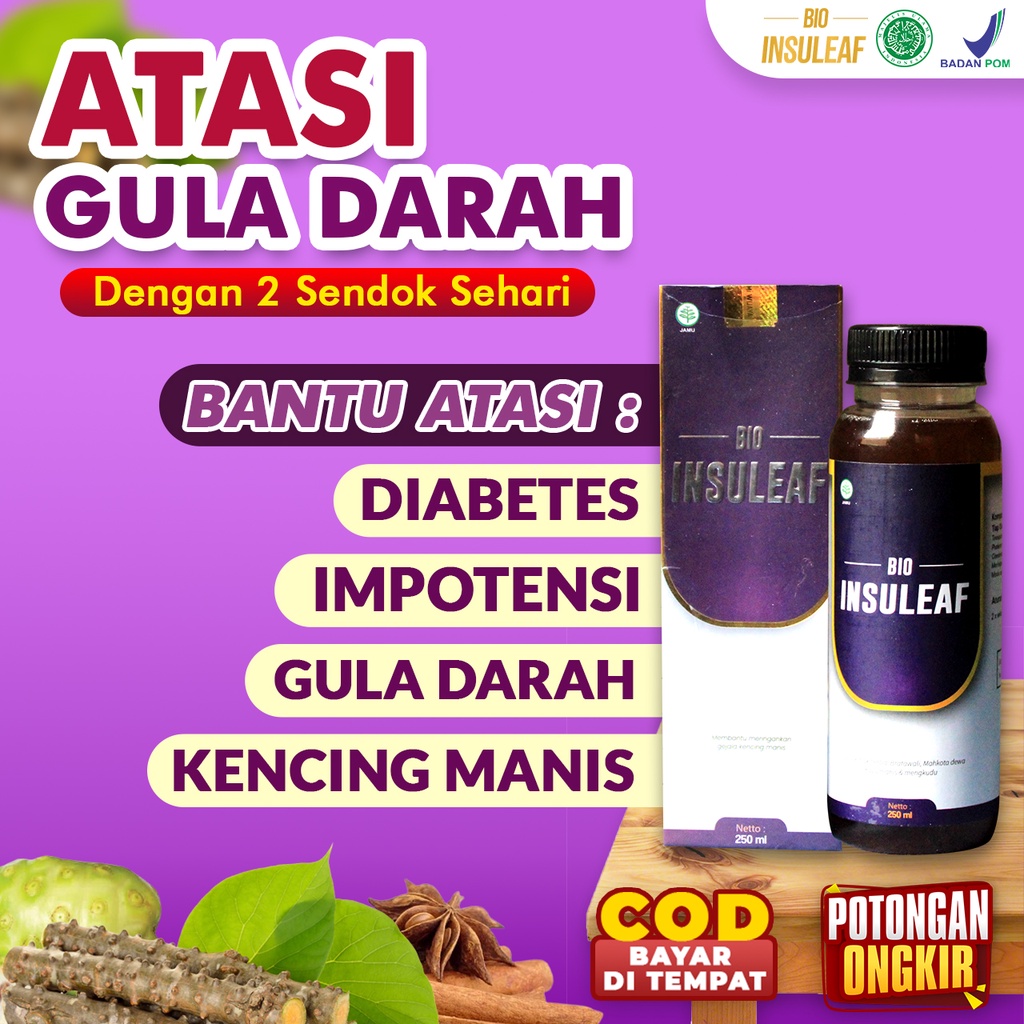 Bio Insuleaf Herbal Atasi Diabetes Original