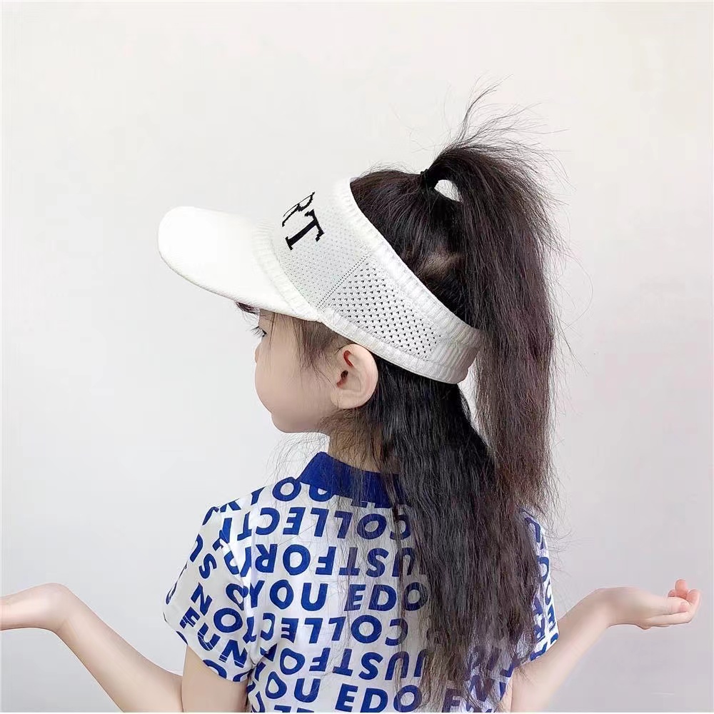 (Hello Girl)MZ13 TOPI ANAK KNIT VISOR TOPI SENAM OLAHRAGA TOPI SPORT IMPORT