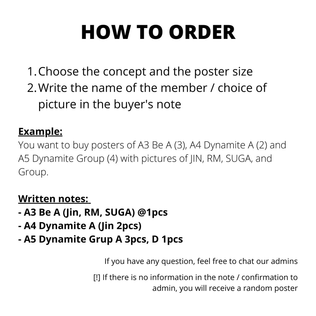 Poster BTS / BTS Poster Collection - Poster kpop murah