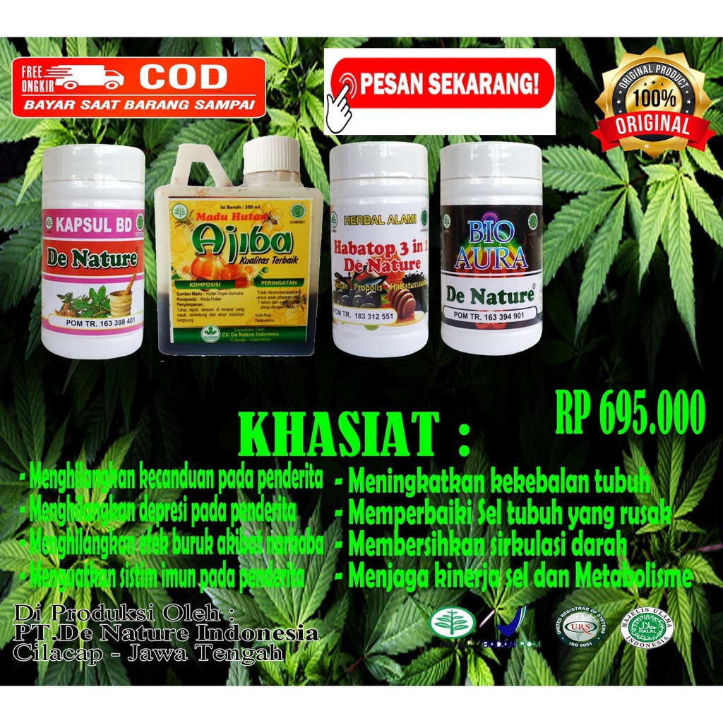 Obat Pecandu Narkoba / Kokain/Ganja / Sabu / Ekstasi / Heroin / Methamphetamine / Depresi / Halusino