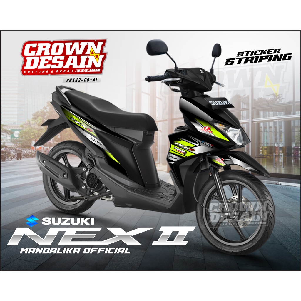 STRIPING NEX2 - VARIASI STIKER - STIKER MOTOR - STRIPING SUZUKI NEX2