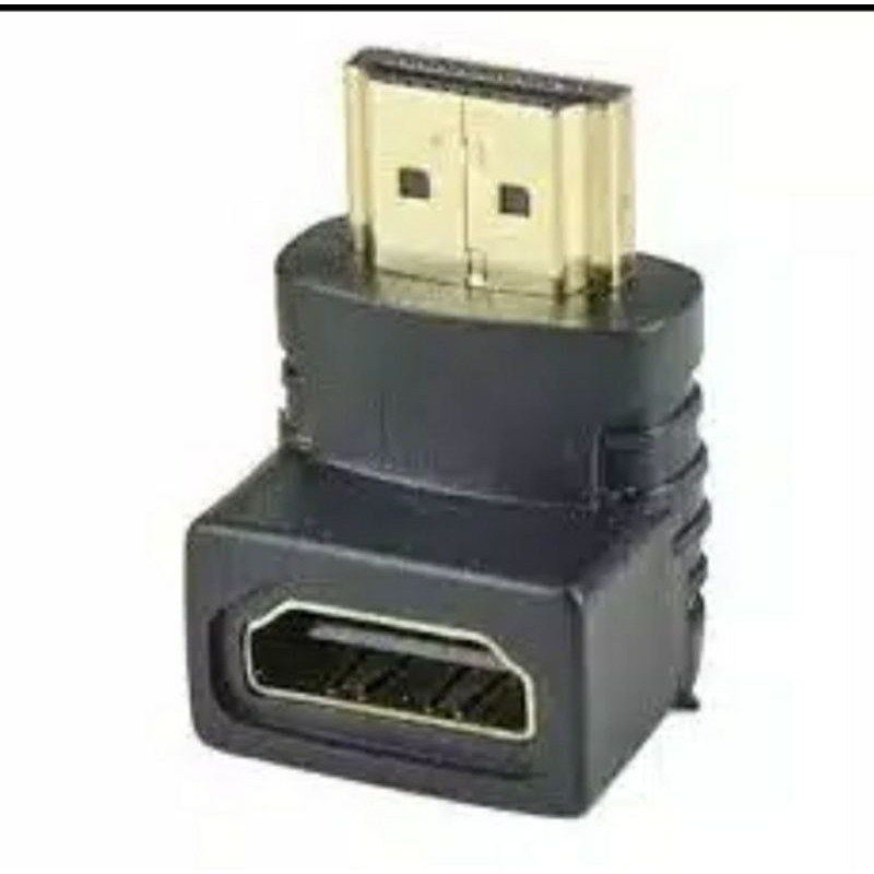 GENDER / CONNECTOR HDMI MALE TO HDMI FEMALE BENTUK L