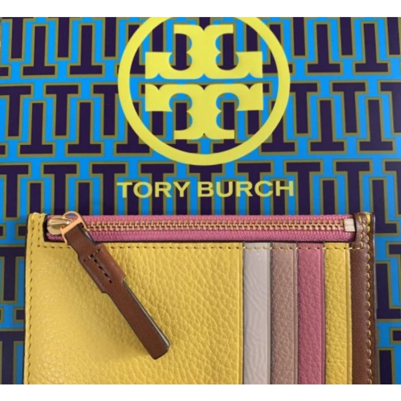 Tory Burch Card Case - Yellow Brown