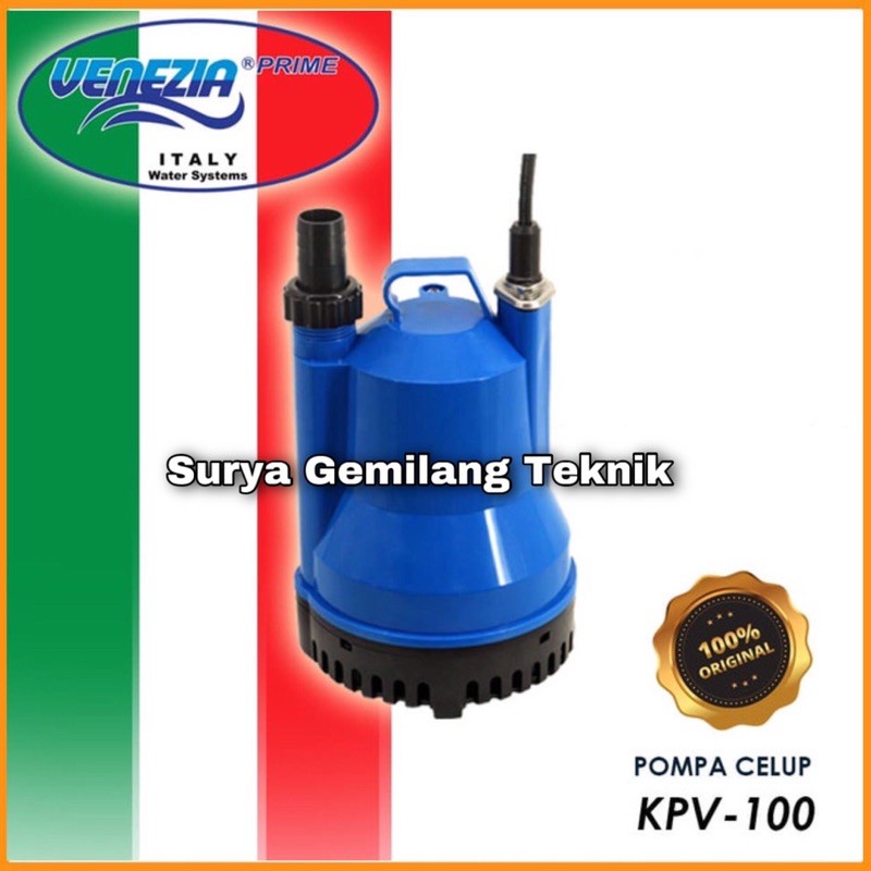 Pompa Air Celup Kolam Ikan Venezia KPV 100 Submersible Pump