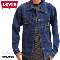 Jaket Jeans Levis Biowash - Biru Tua