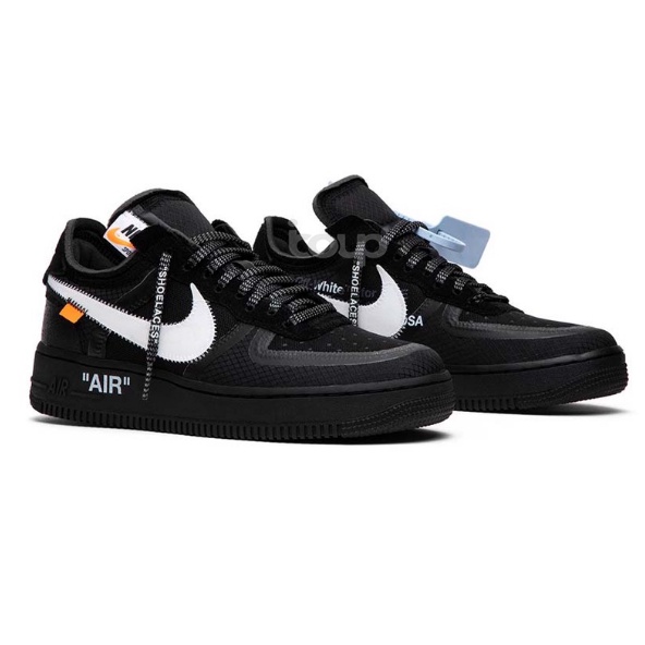 Sepatu Casual Off-White x Air Force 1 Low 'Black'