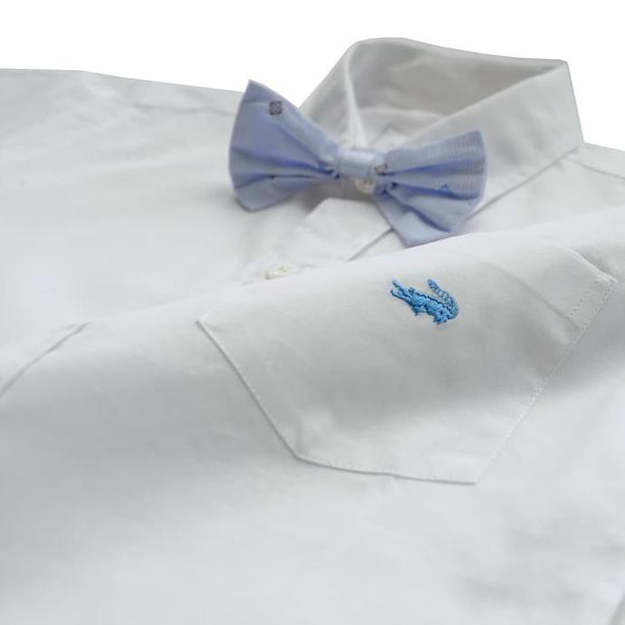 CROCODILE ETHA RICE - KEMEJA ANAK JUNIOR BOY SHIRT - BAHAN KATUN - PUTIH, 2 THN