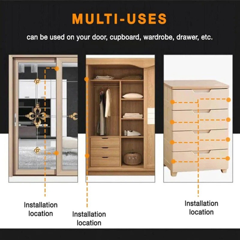 Stopper pintu magnetik Stopper Pintu Magnetik Ultra Tipis Untuk Laci/Pintu lemari magnetik - PD