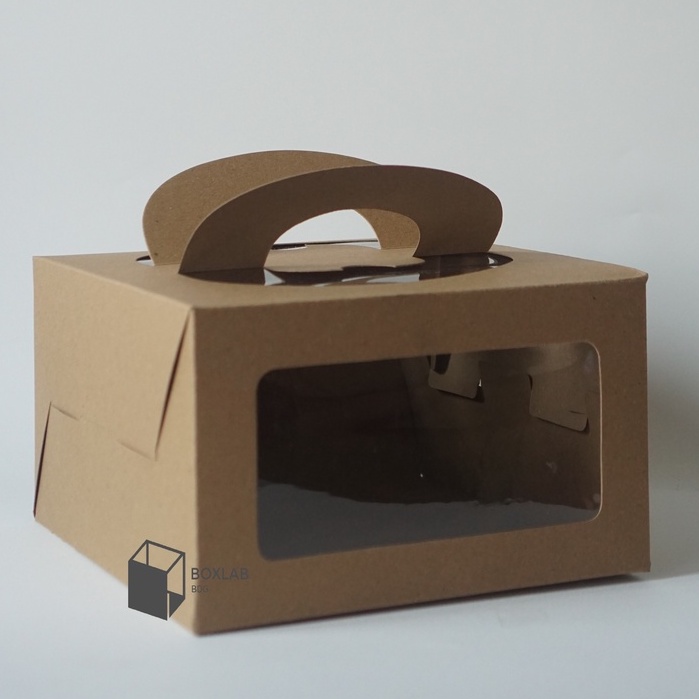 

Cake Box Mika Kraft 25x25x15 cm, Handle Box, Box Kraft Jinjing TBM 252515