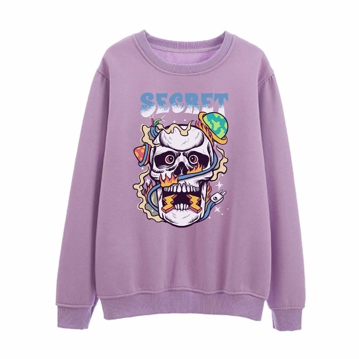 Sweater Pria Sercret Crewneck Pria M - XXL