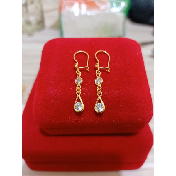 ANTING JURAI MATA PERAK 925 LAPIS MAS