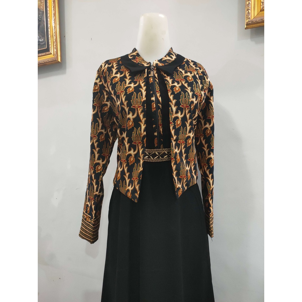 Gamis Batik Rompi / Gamis Bolero Batik / Blezer Batik