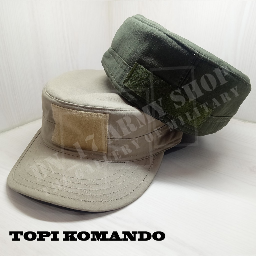 Topi Komando Tactical Hitam,Krem,Hjau Olive,Biru Navy,Abu Tua