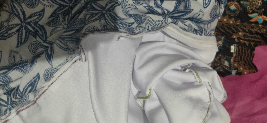 Tey-17 Batik Wanita Asj Sa Hrb026 Kenongo Kemeja Tosca Pendek