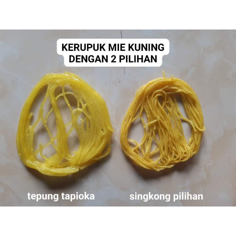 KERUPUK MIE KUNING UNTUK ASINAN