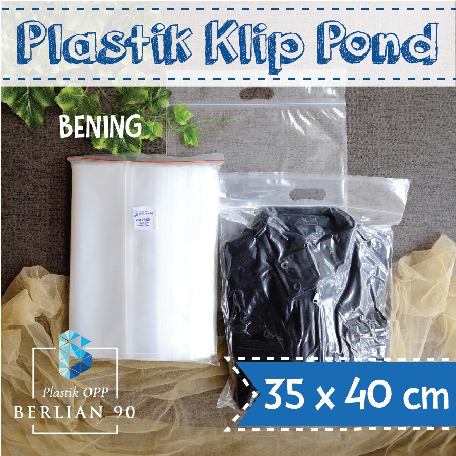 Jual Plastik Baju Plastik Klip Pond X Cm Tebal Mic Termurah Plastik Klip