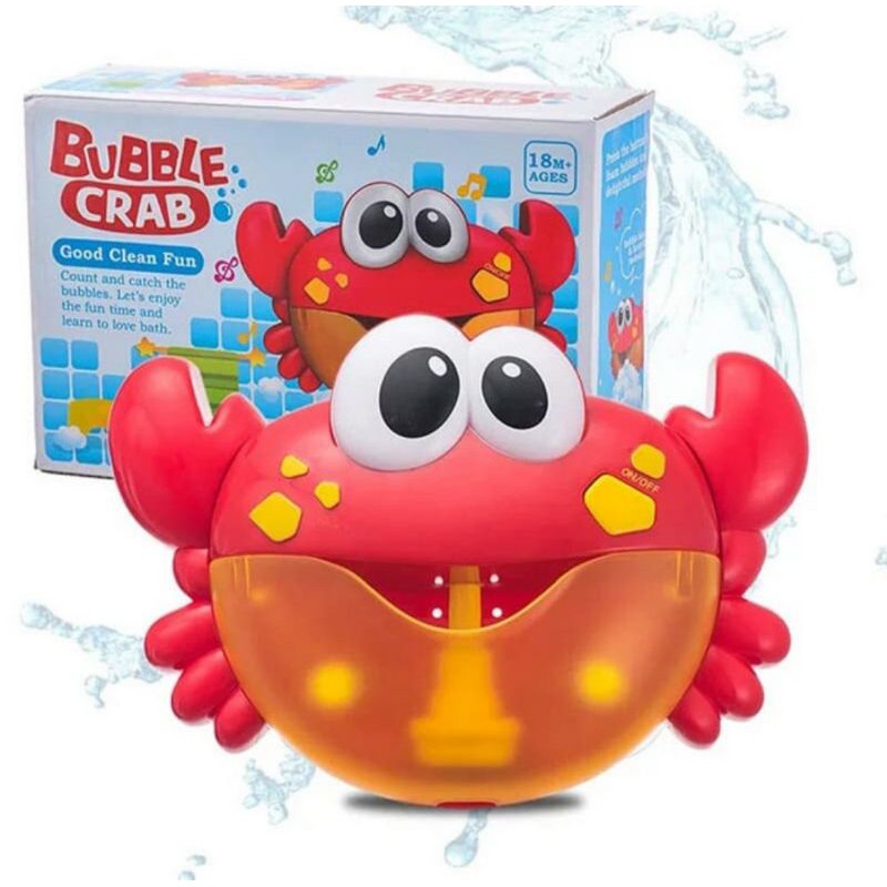 Mainan busa mandi anak Ukuran BESAR- busa mandi anak - bubble crab balon