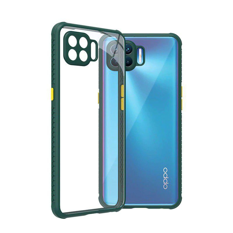 ORIGINAL ✅ SOFTCASE CASE HYBRID FUZE CRYSTAL OPPO RENO 4F - CASING HARDCASE OPPO RENO4 F BACK COVER