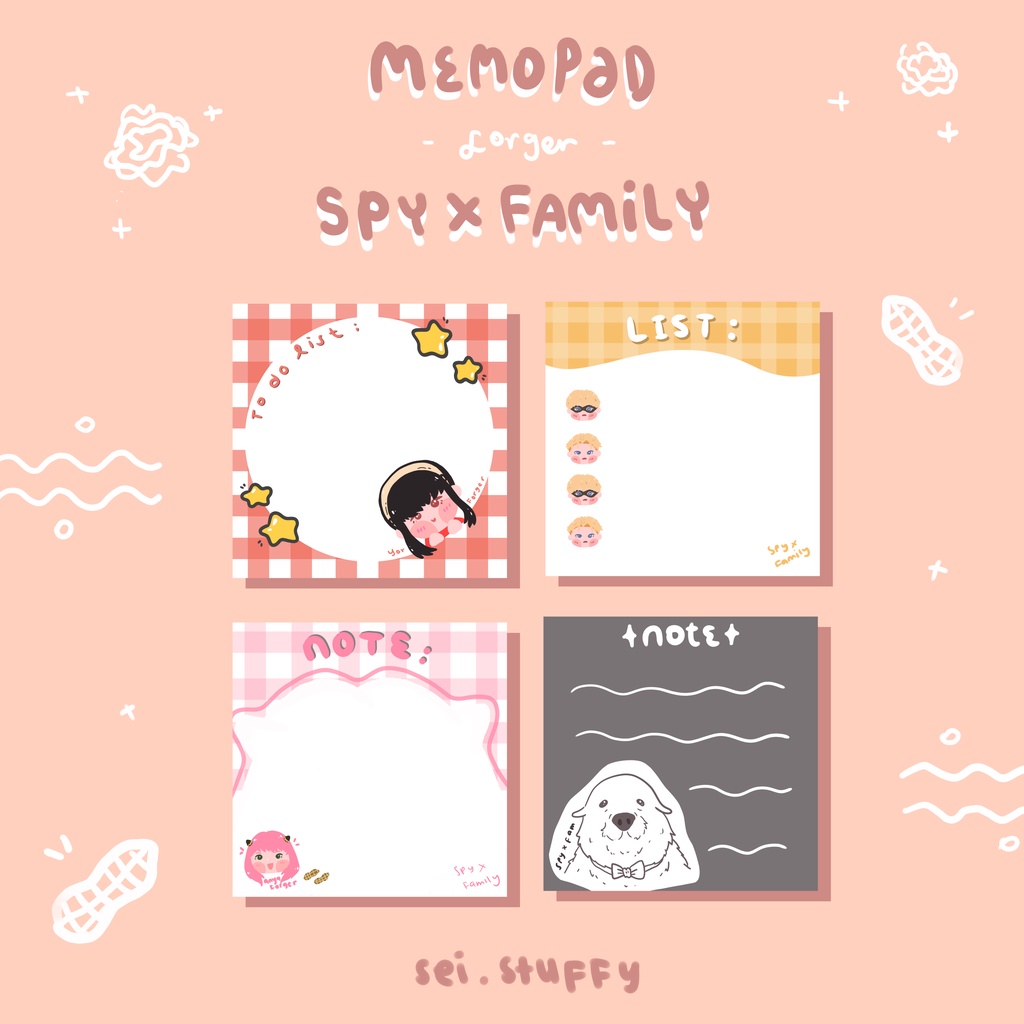 

MEMOPAD LUCU // SPY X FAMILY <3