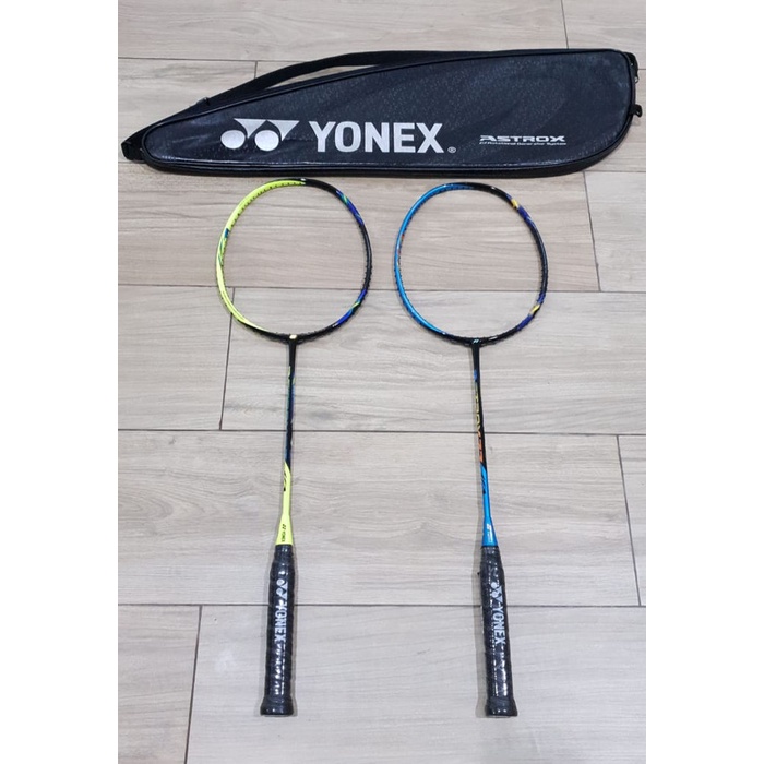 bahan berkualitas tinggi raket badminton yonex astrox 77 blue   yellow original sunrise pbsi