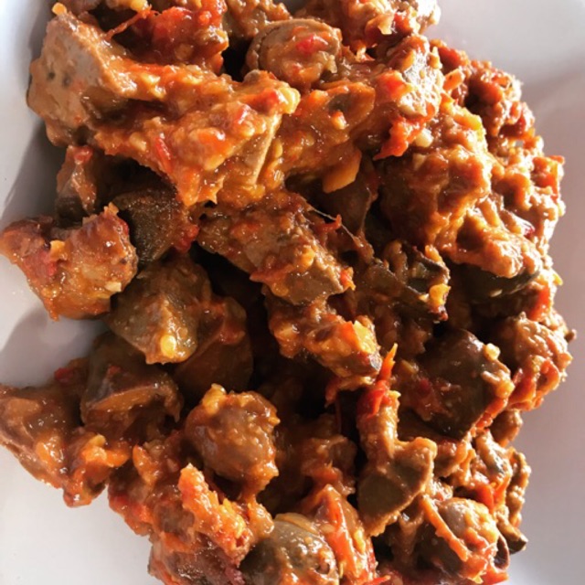 

Oseng Mercon Juara OMJ (Ati ampela Ayam ) super pedas mampus 250gr