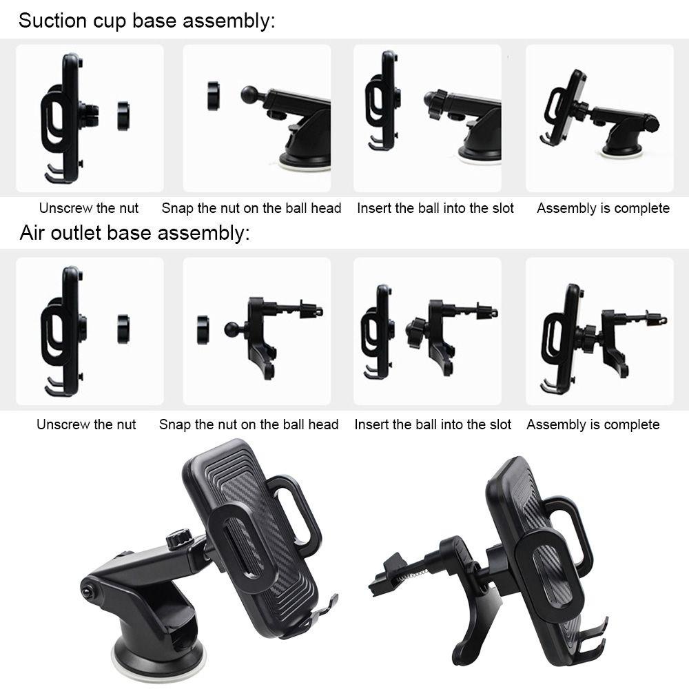 Preva Dudukan Kendaraan New Universal Mount Auto GPS Holder Braket Mobil Suction cup bracket