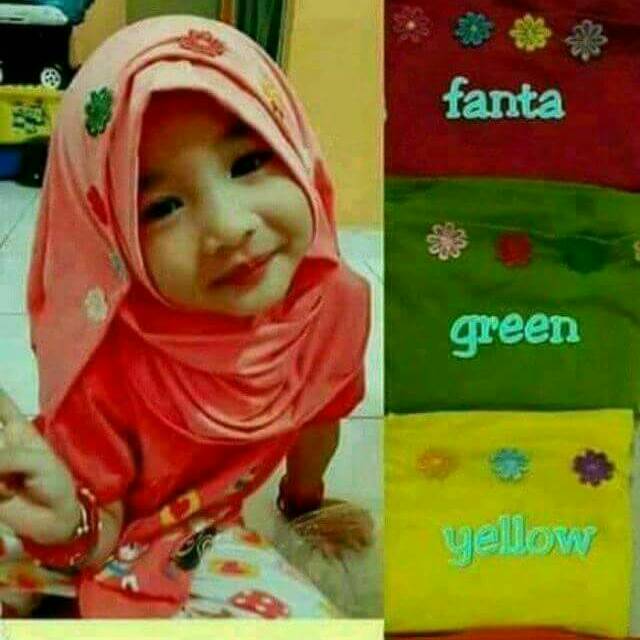 Jilbab pastan anak / jilbab cantik anak / jilbab lucu anak